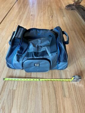 fūl Gray and Blue Duffle Bag on wheels
